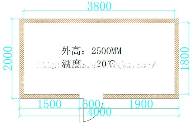 8平方冷飲冷庫平面圖