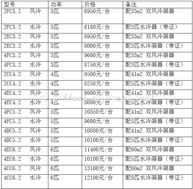 北京比澤爾制冷機組1