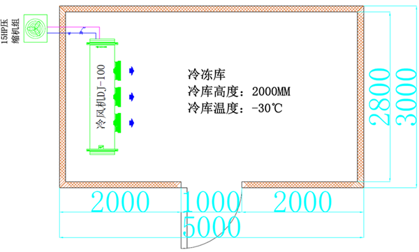 15平方速凍冷庫平面圖.png