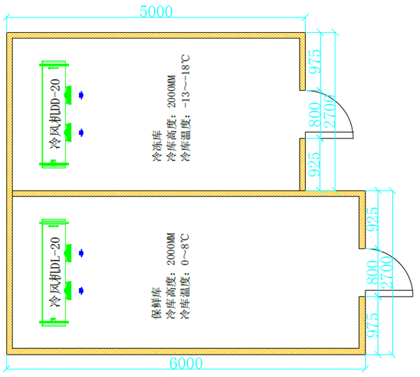 27平方食堂冷庫平面圖.png